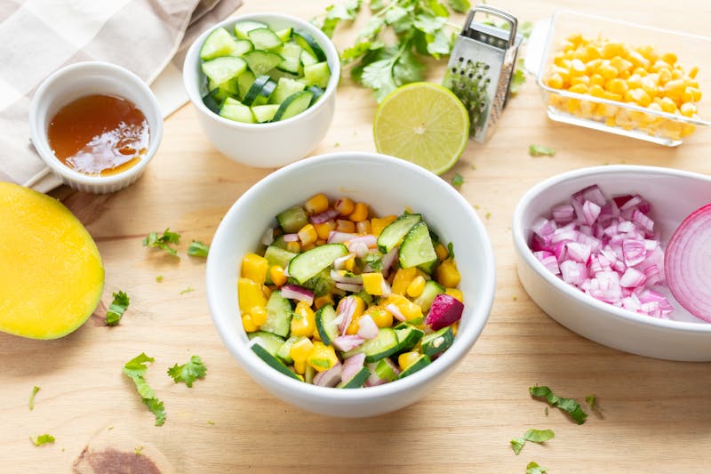 Costa Vida Mango Shrimp Salad fresh colorful bowl