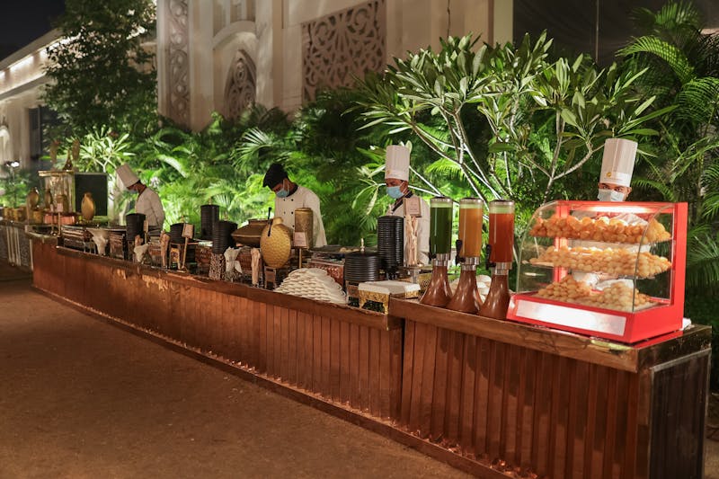 Costa Vida catering event setup for private parties